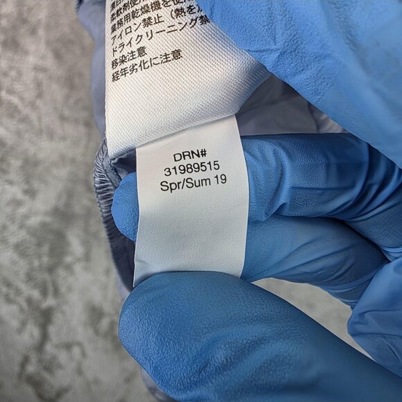 Eddie Bauer Jacket Womens Medium Light Blue Hooded Windbreaker Rain Shell Coat - Picture 14 of 15